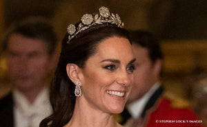 Replica platninum-plated Strathmore rose tiara