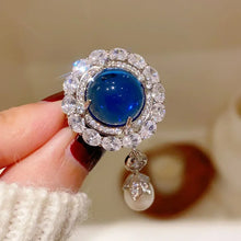 Load image into Gallery viewer, Replica Marie Feodorovna sapphire pendant brooch