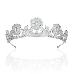 Replica platninum-plated Strathmore rose tiara