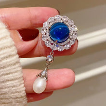 Load image into Gallery viewer, Replica Marie Feodorovna sapphire pendant brooch
