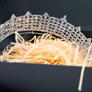 Greville honeycomb replica tiara (platinum plated)