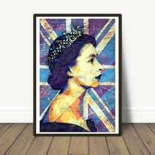 Load image into Gallery viewer, Young Queen Union Jack wall art