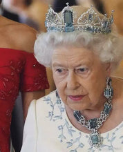 Load image into Gallery viewer, Queen&#39;s Brazilian aquamarine tiara replica