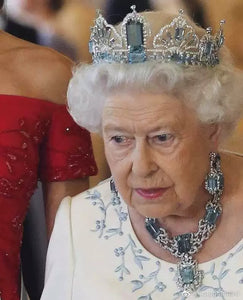 Queen's Brazilian aquamarine tiara replica