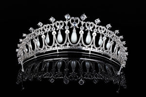 Pearl Lovers' Knot tiara replica (platinum plated)