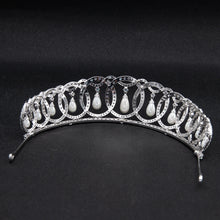 Load image into Gallery viewer, Vladimir tiara replica with pearls (platinum plated)