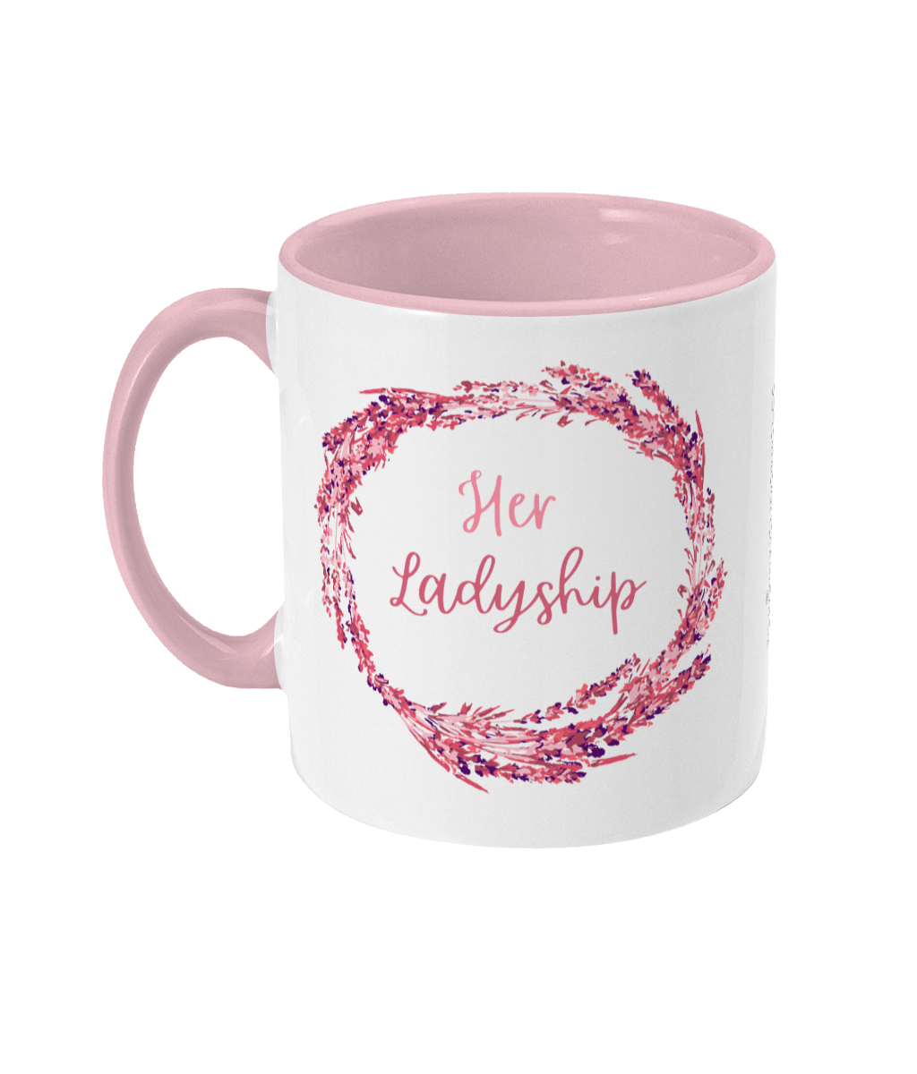 Pink 'Her Ladyship' two-tone mug