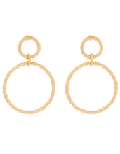 Load image into Gallery viewer, Duchess of Cambridge&#39;s Accessorize twist circle hoop earrings