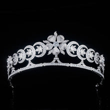 Load image into Gallery viewer, Queen Mother&#39;s Teck crescent tiara replica (platinum plated)