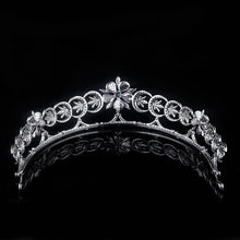 Load image into Gallery viewer, Queen Mother&#39;s Teck crescent tiara replica (platinum plated)