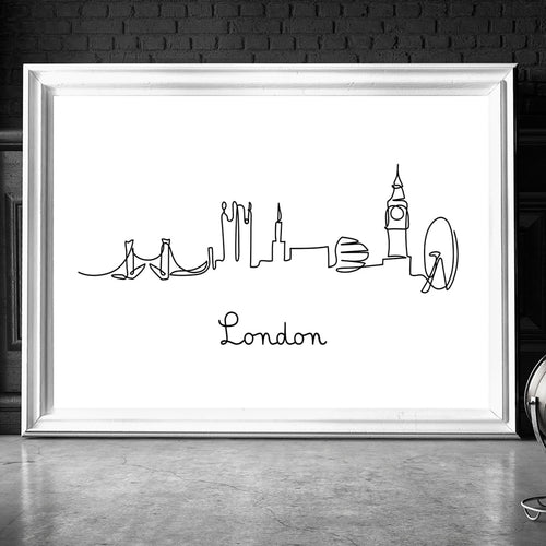 London skyline print